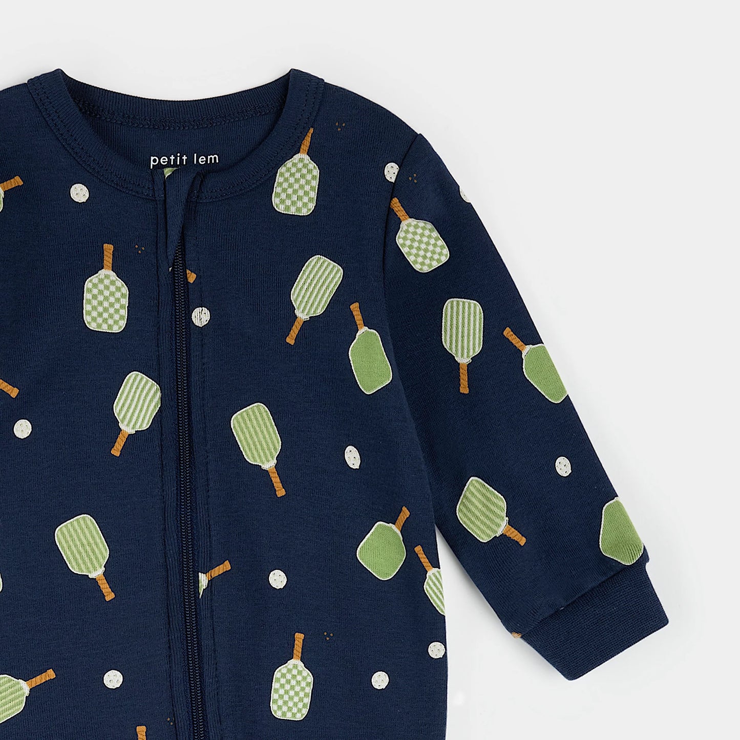 Pickleball Print on Dress Blue Sleeper