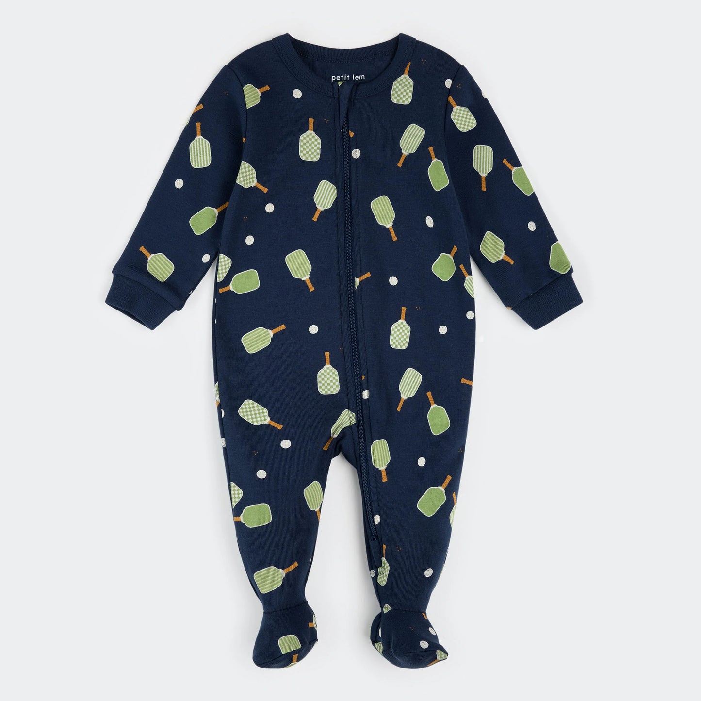 Pickleball Print on Dress Blue Sleeper