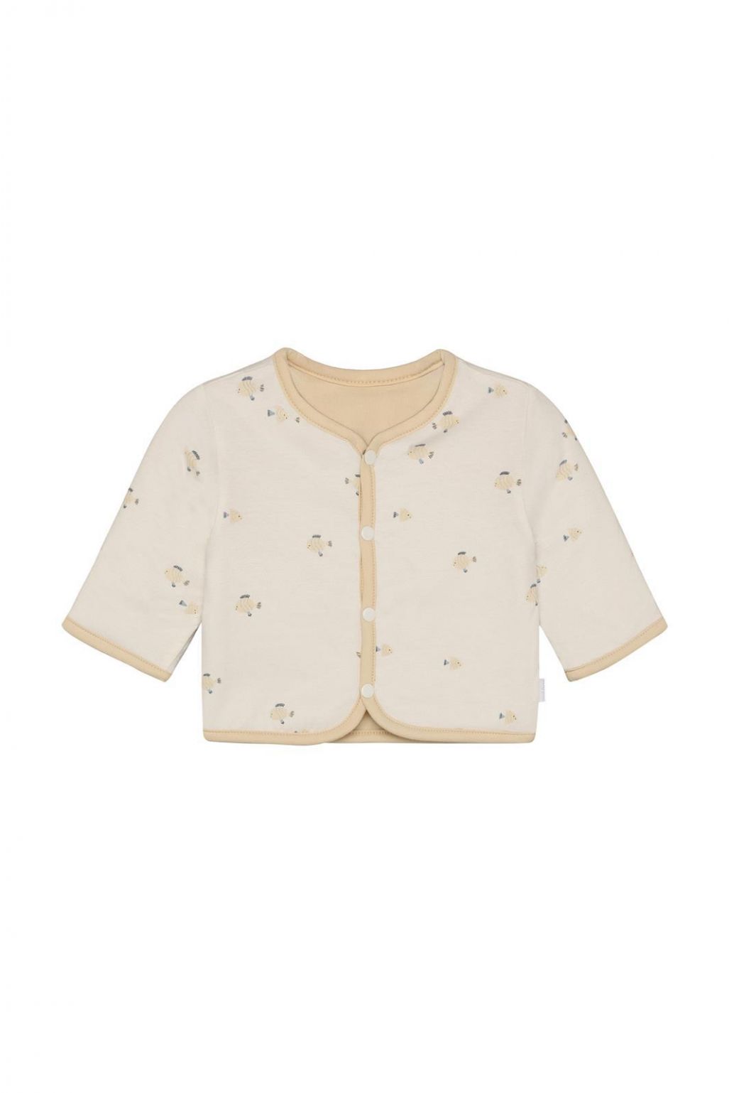 summer jacket - reversible indoor - wood ash-noppies