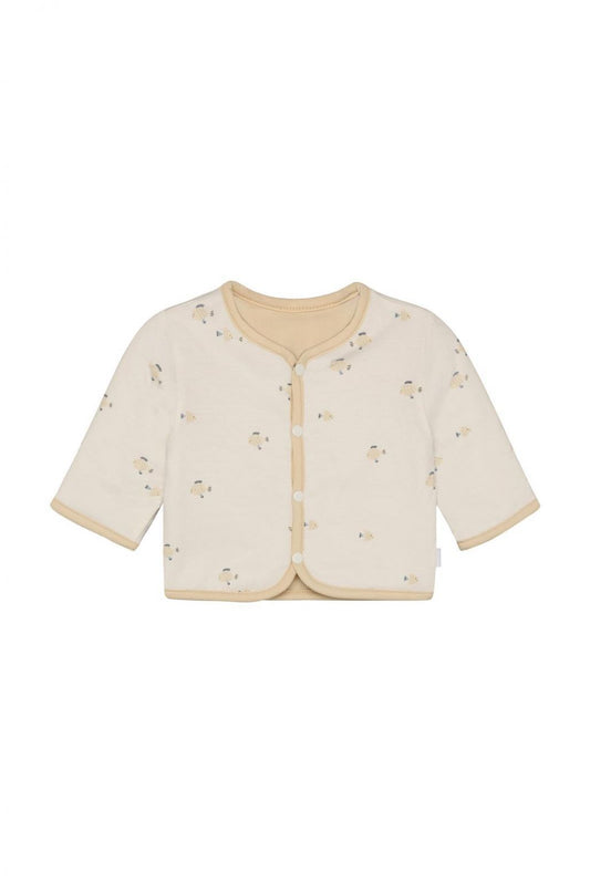 summer jacket - reversible indoor - wood ash-noppies