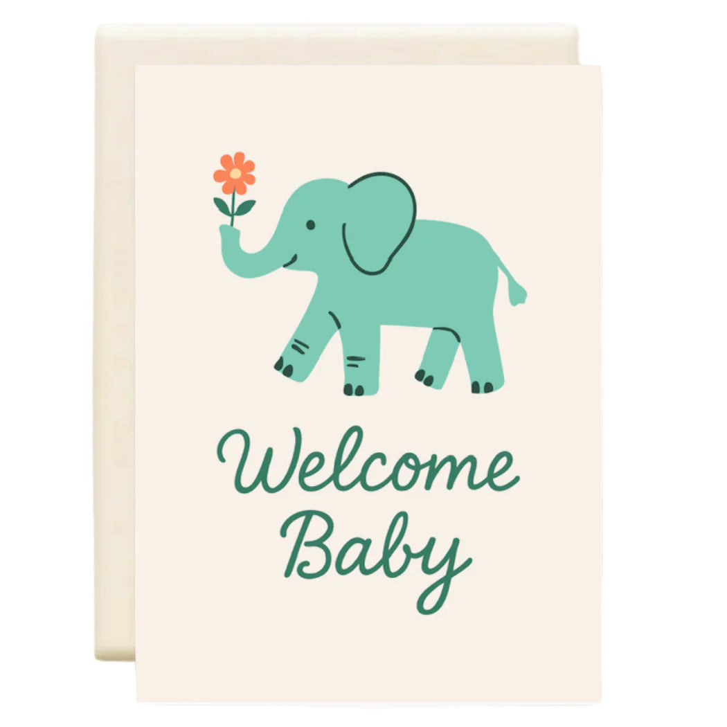 Elephant  - New Baby Greeting card