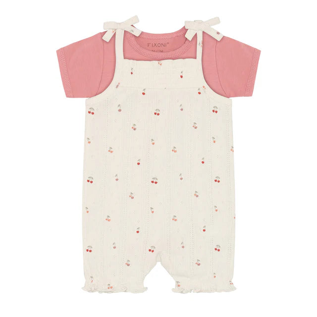 Pointelle Overall Set