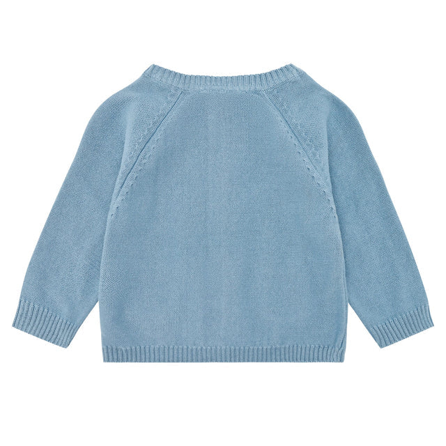 Fixoni Knit Cardigan - Blue