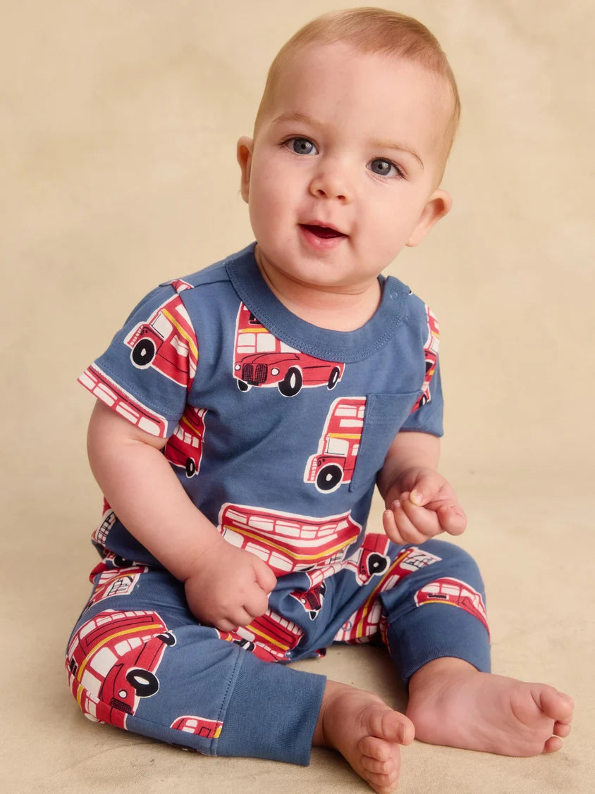 Double decker bus romper