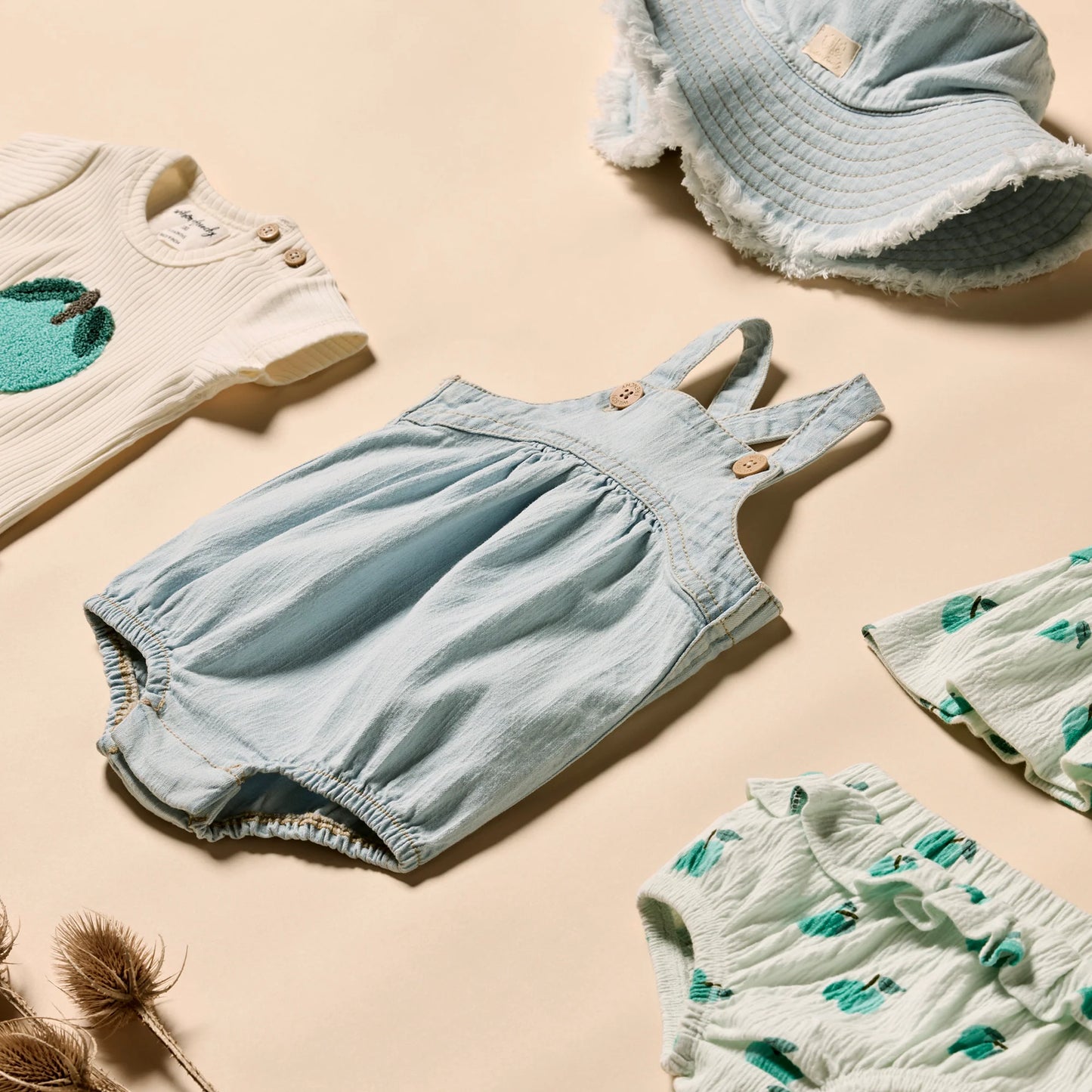 Organic Denim Bodysuit
