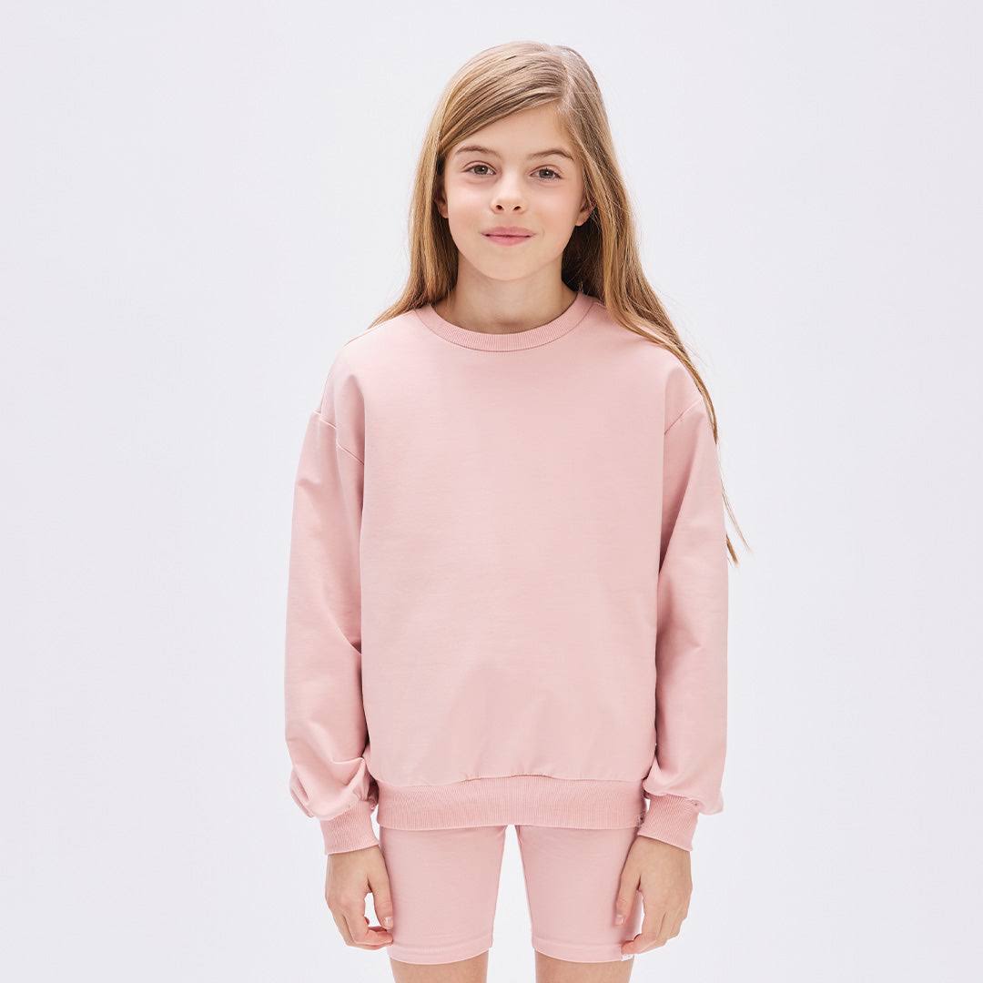 Pink sweatshirt knit