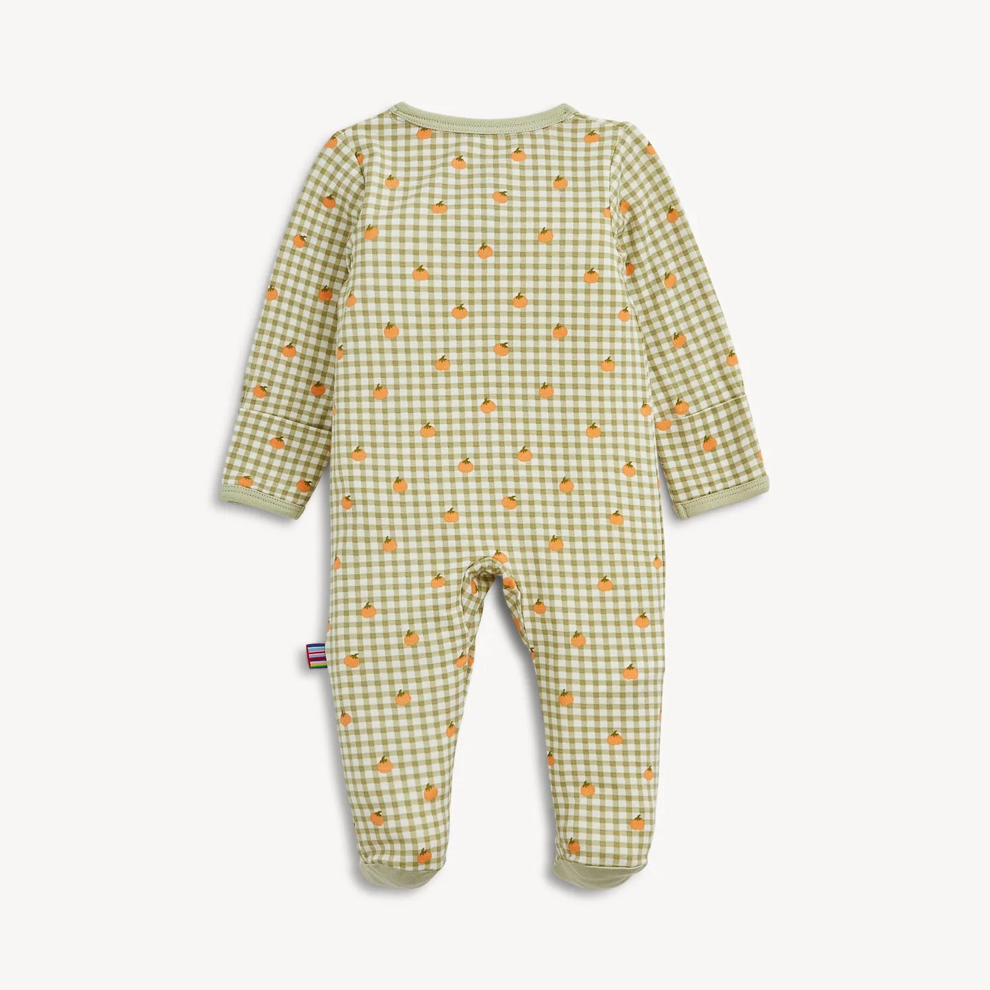Magnetic Convertible Footie - Pumpkin Plaid