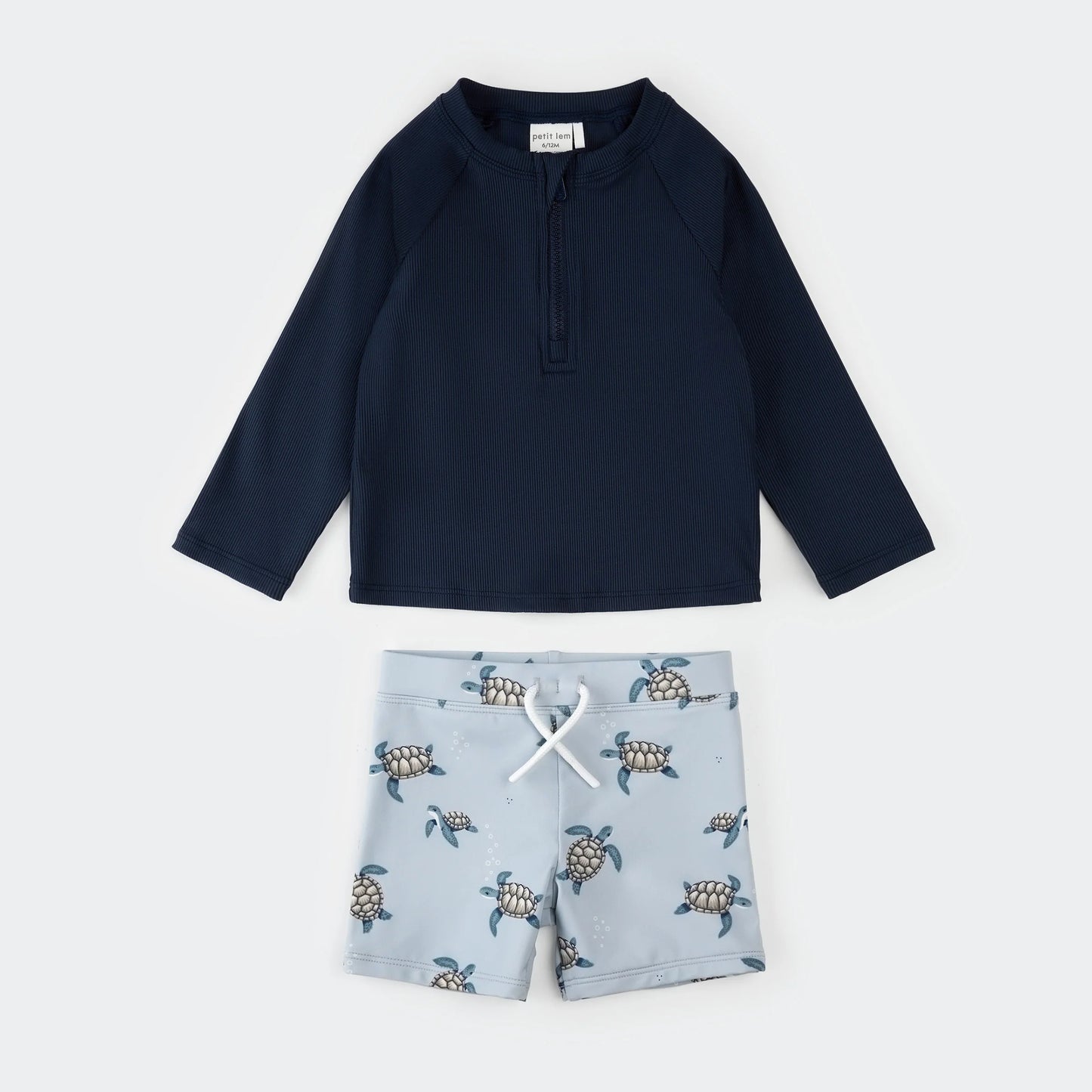 Navy & Sea Turtles Rashguard Set