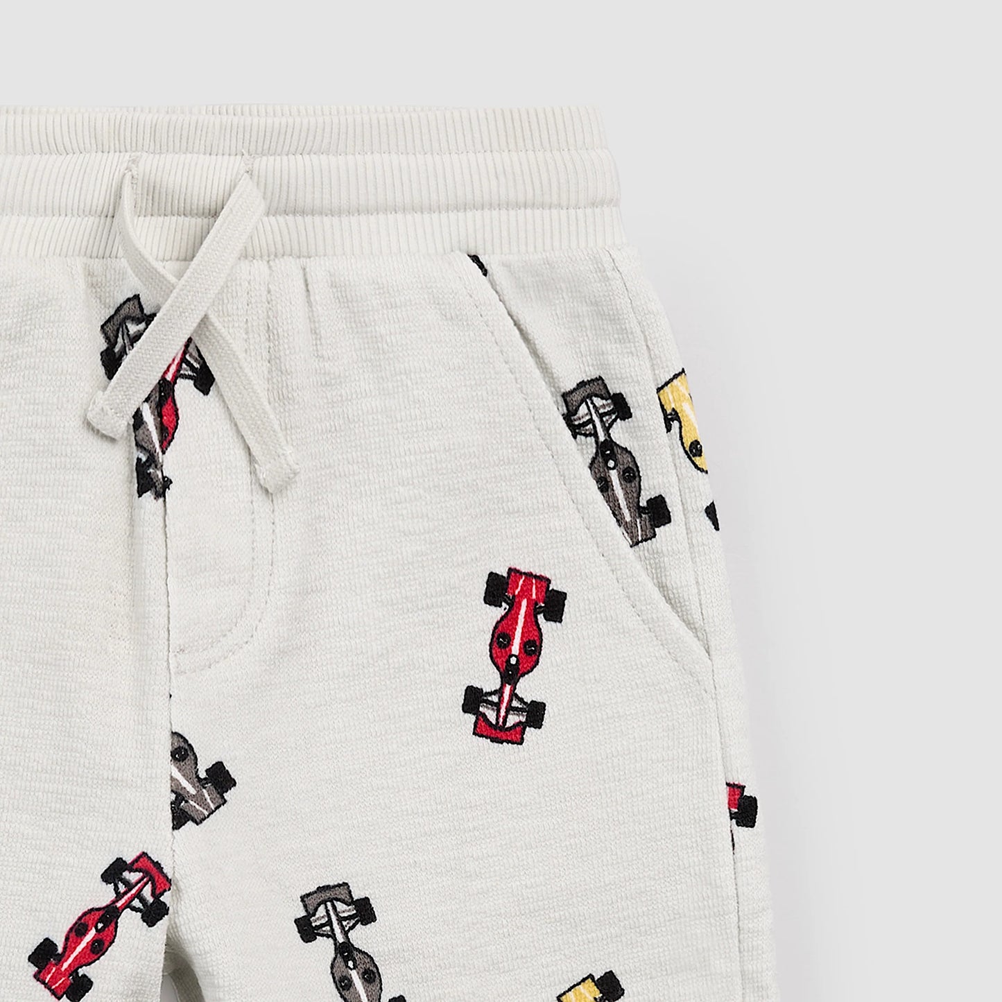 Race Cars on Grey Shorts