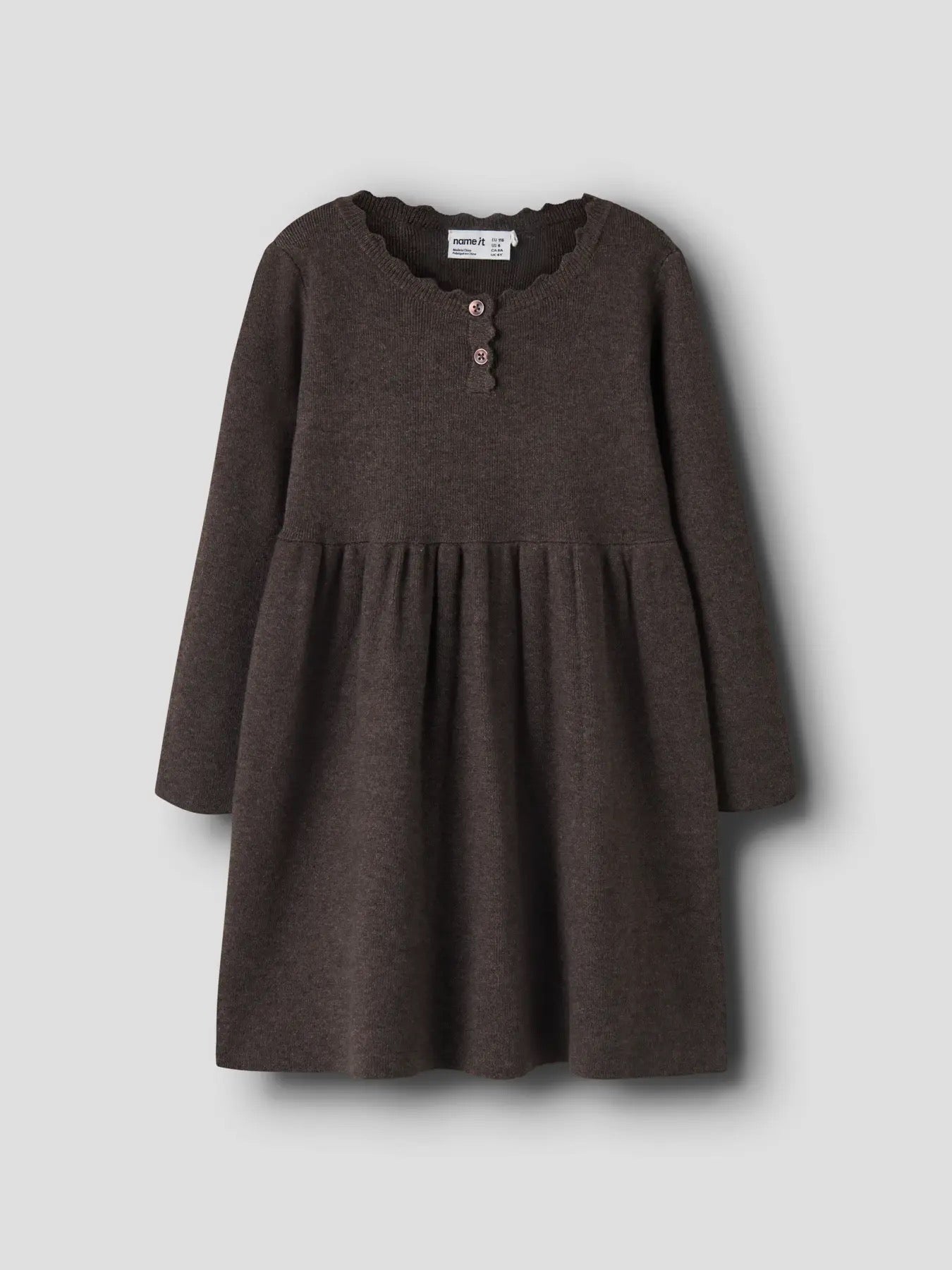 Nalie Knit Dress - Brown Melange