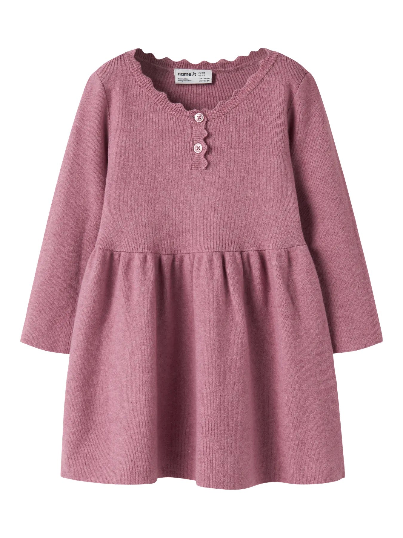 Nalie LS Knit Dress-Lillas