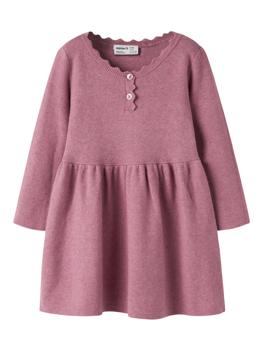 Nalie LS Knit Dress-Lillas