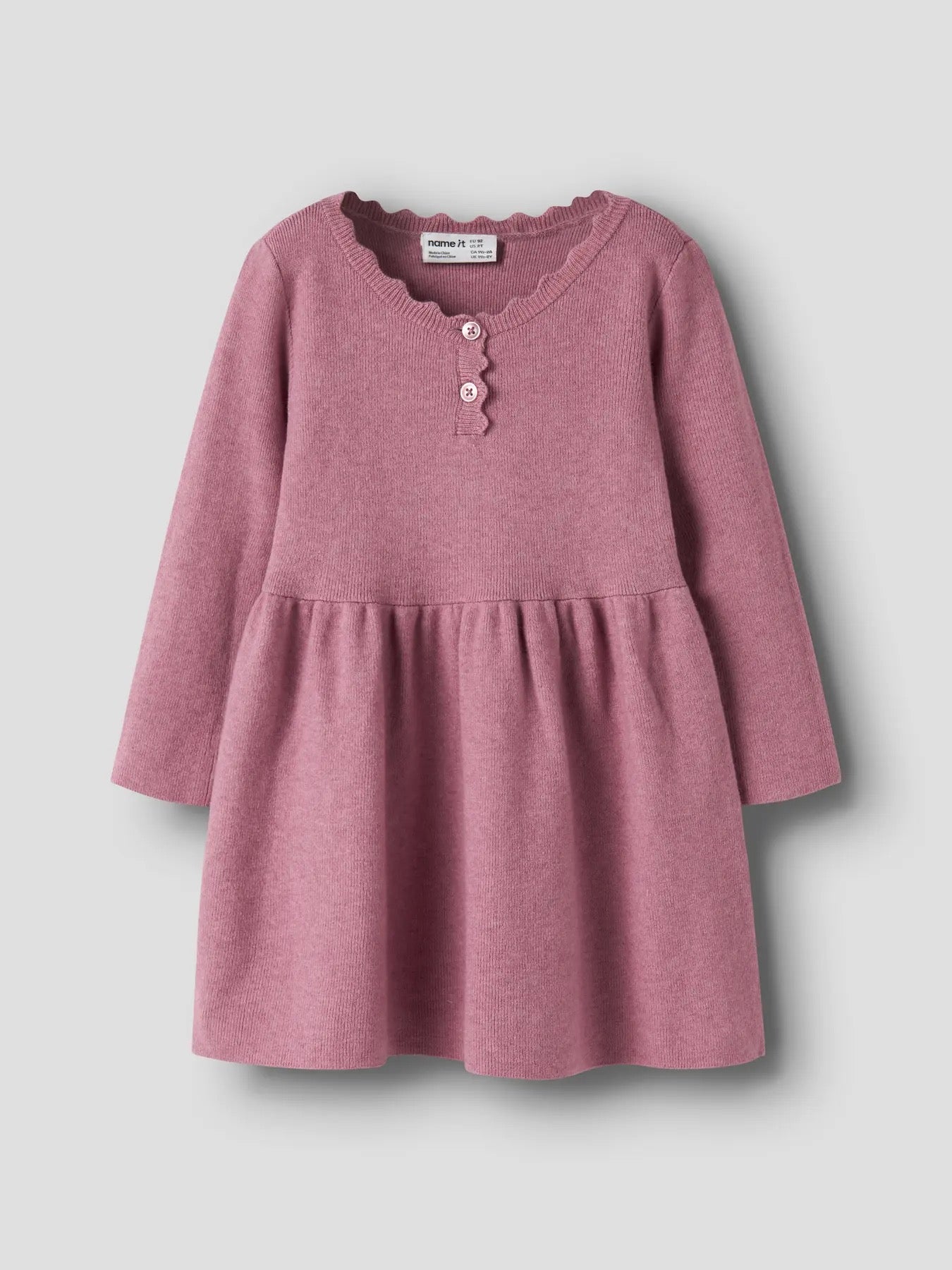 Nalie LS Knit Dress-Lillas