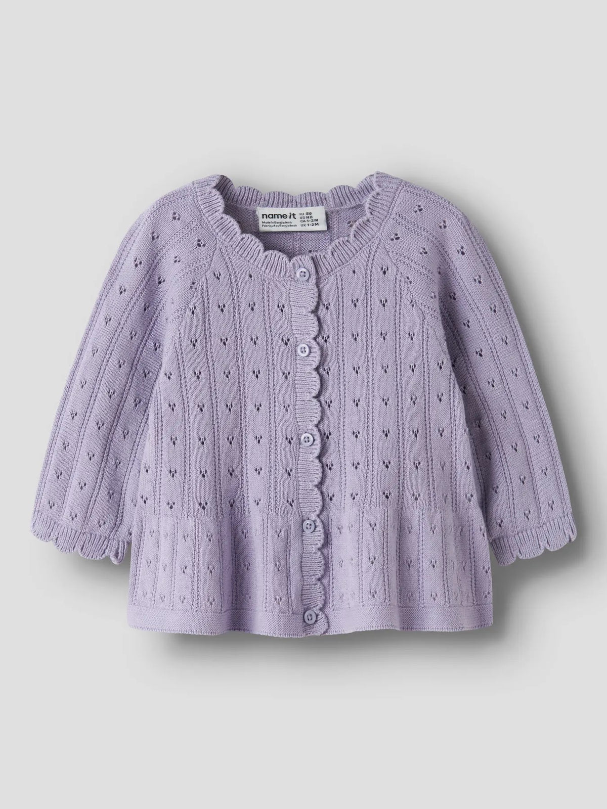 Oxenia LS Knit Cardigan - Heirloom Lilac