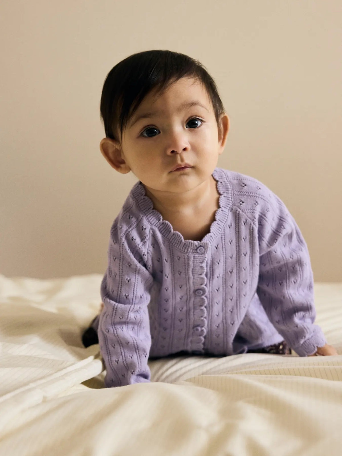 Oxenia LS Knit Cardigan - Heirloom Lilac