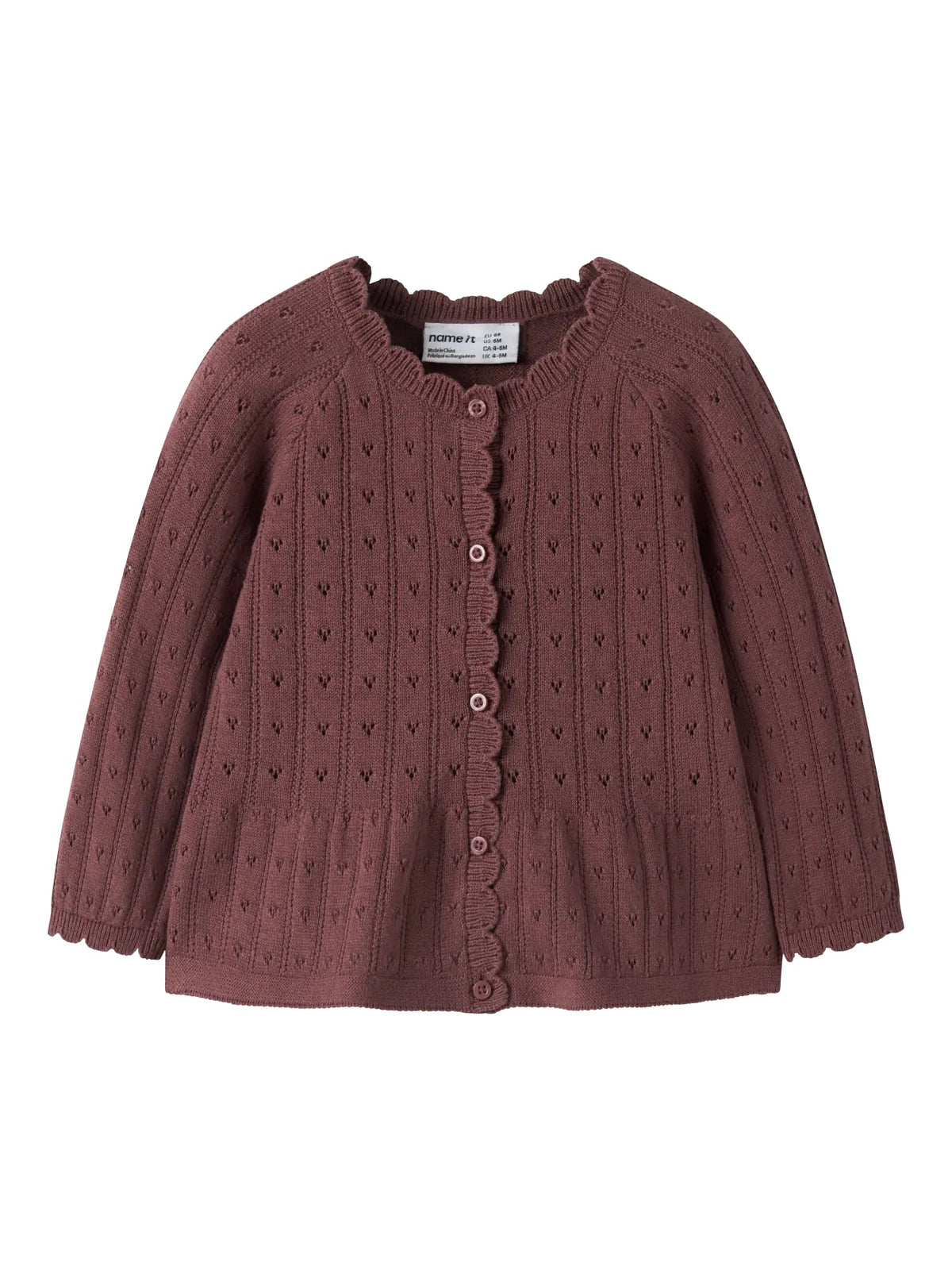 Oxenia LS Knit Cardigan - Wild Ginger