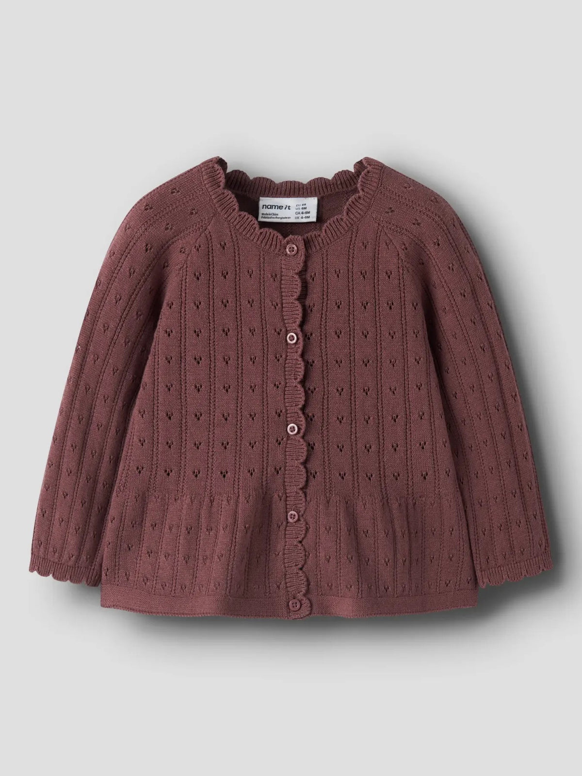 Oxenia LS Knit Cardigan - Wild Ginger