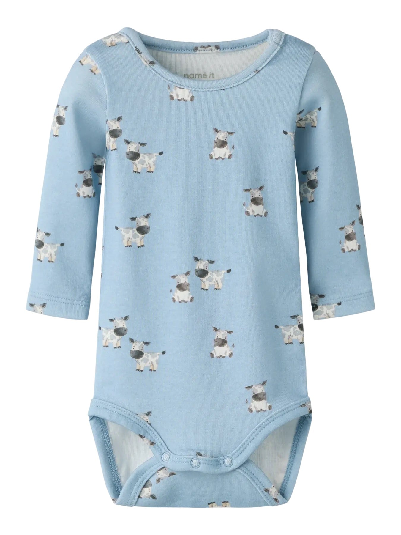 Lois Long Sleeve Romper - Cow