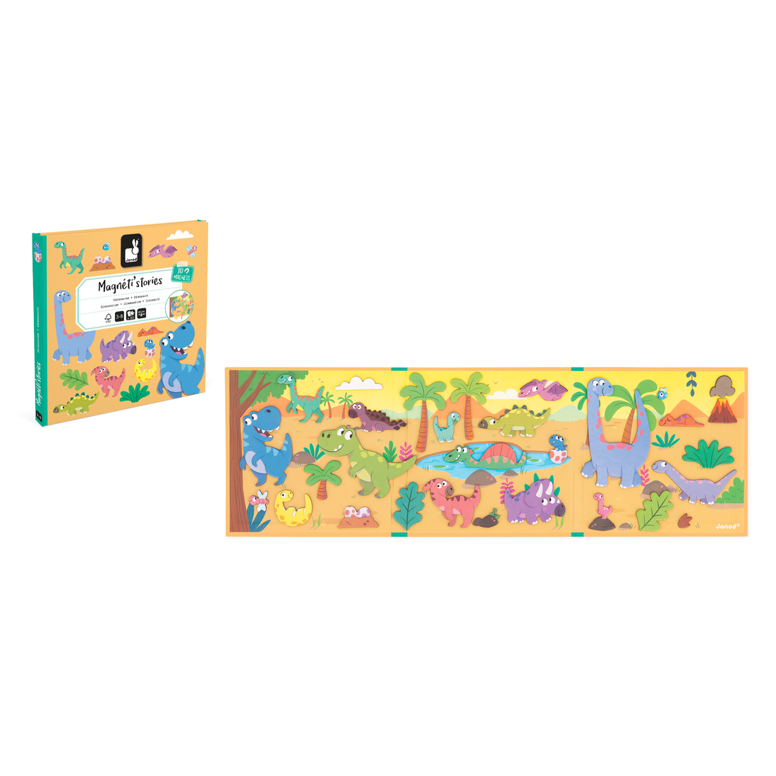 MAGNETI'STORIES - DINOSAURS - 30 PIECES