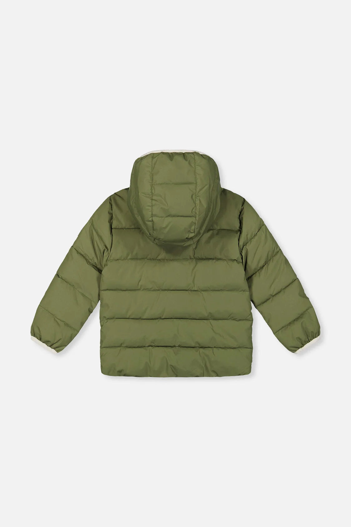 Winter Jacket Adapted For Car Seats Olive Green