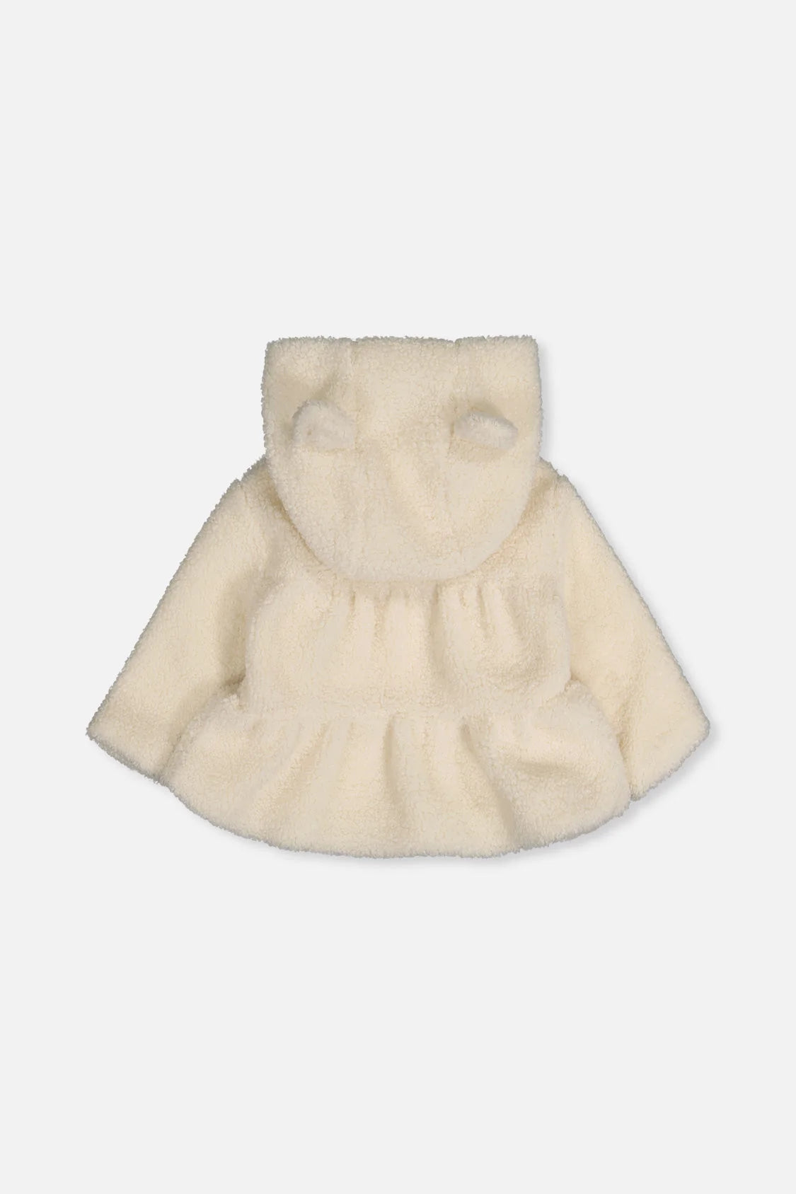 Hooded Zip Sherpa Jacket Off-White