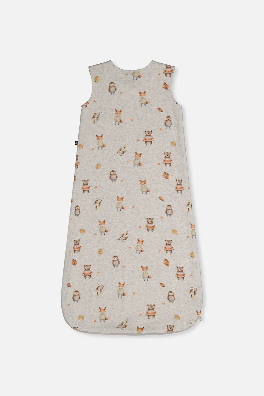 Organic Cotton Sleep Sack Beige Animal Print