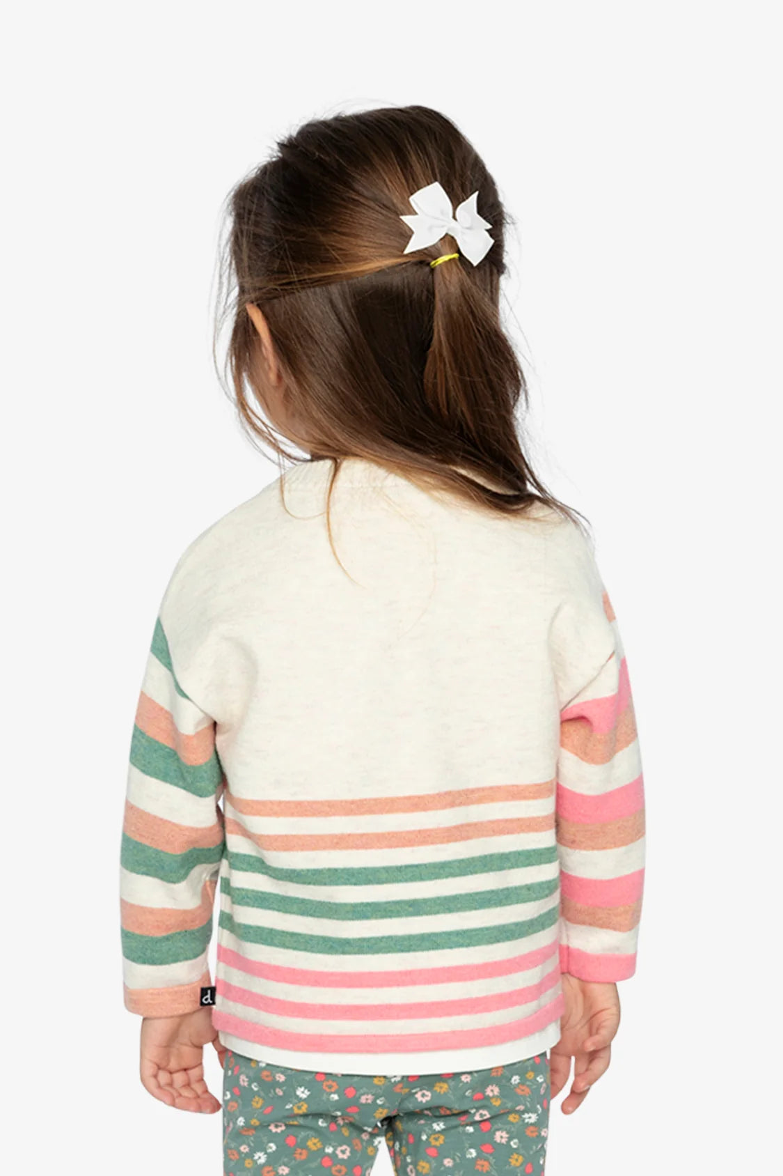 Knitted Stripe Sweater Off-White