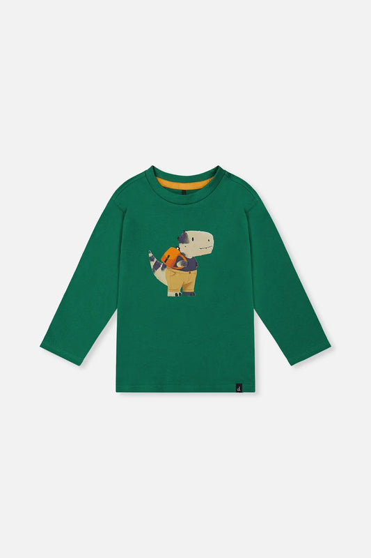 Baby Long Sleeve Organic Cotton T-Shirt Green