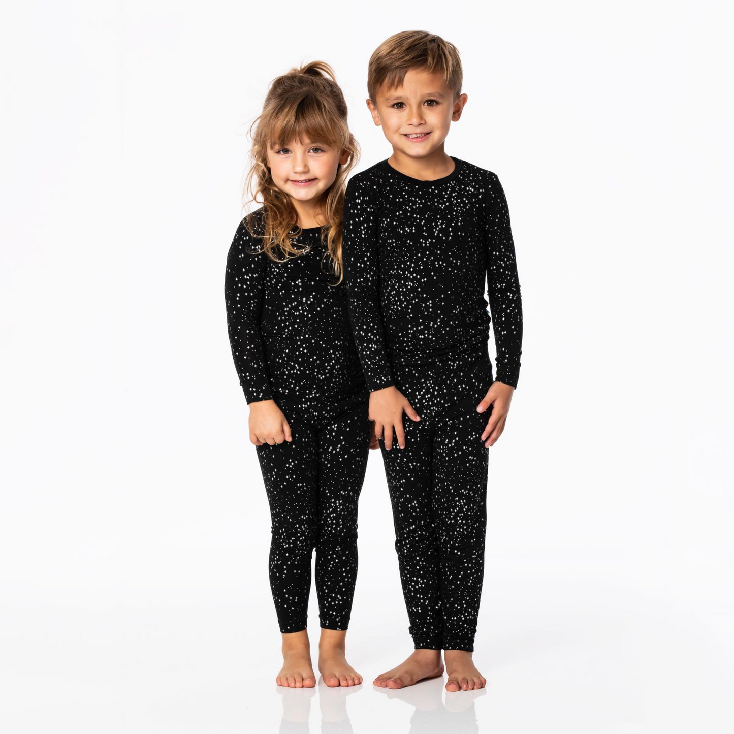 Two Piece Pajama Set - Midnight Foil Constellations