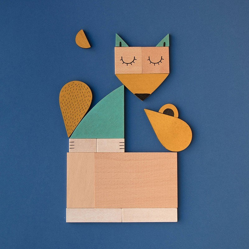 Wooden Toy - THE FOX & THE MOUSE