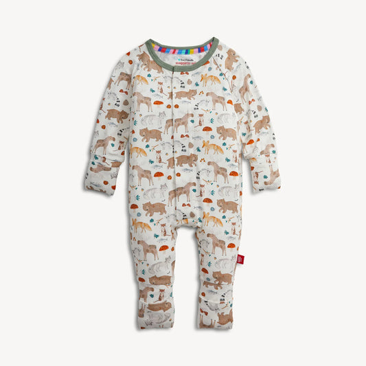 Modal Magnetic Convertible Coverall - Wonderful Wildlife