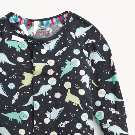 Magnetic Convertible Coverall - Astroceratops