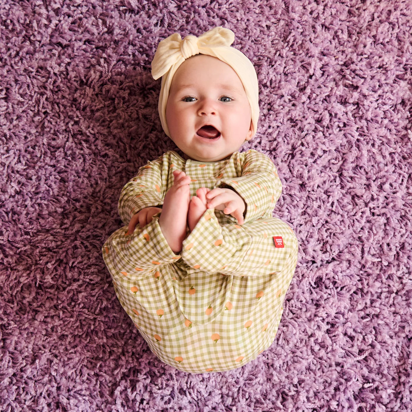 Magnetic Convertible Coverall - Pumpkin Plaid