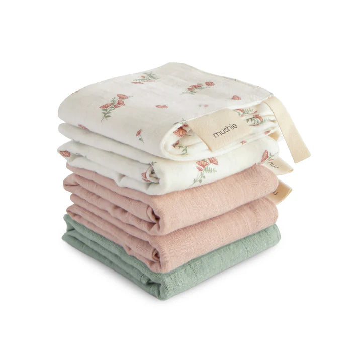 Muslin Cotton Washcloth 5-Pack