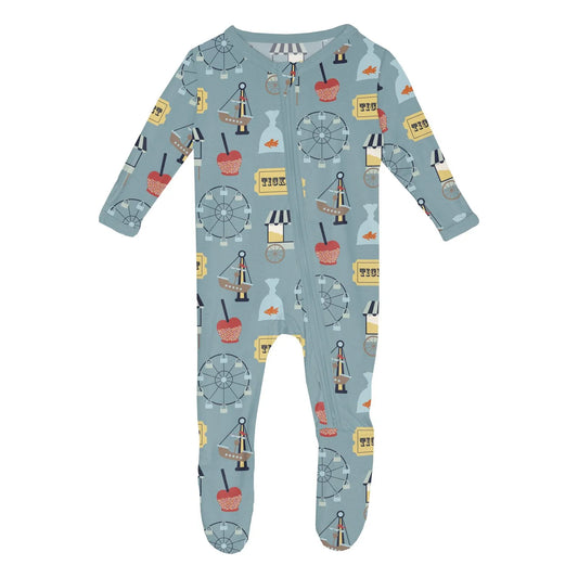 Footie with Zipper - Stormy Sea Fall Fair