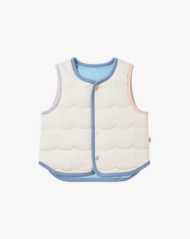 Quilted Reversible Sea Vest - Jet Stream