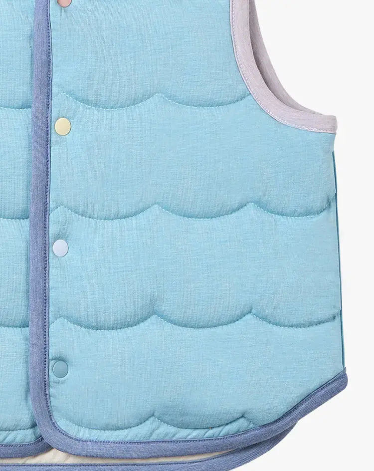 Quilted Reversible Sea Vest - Jet Stream