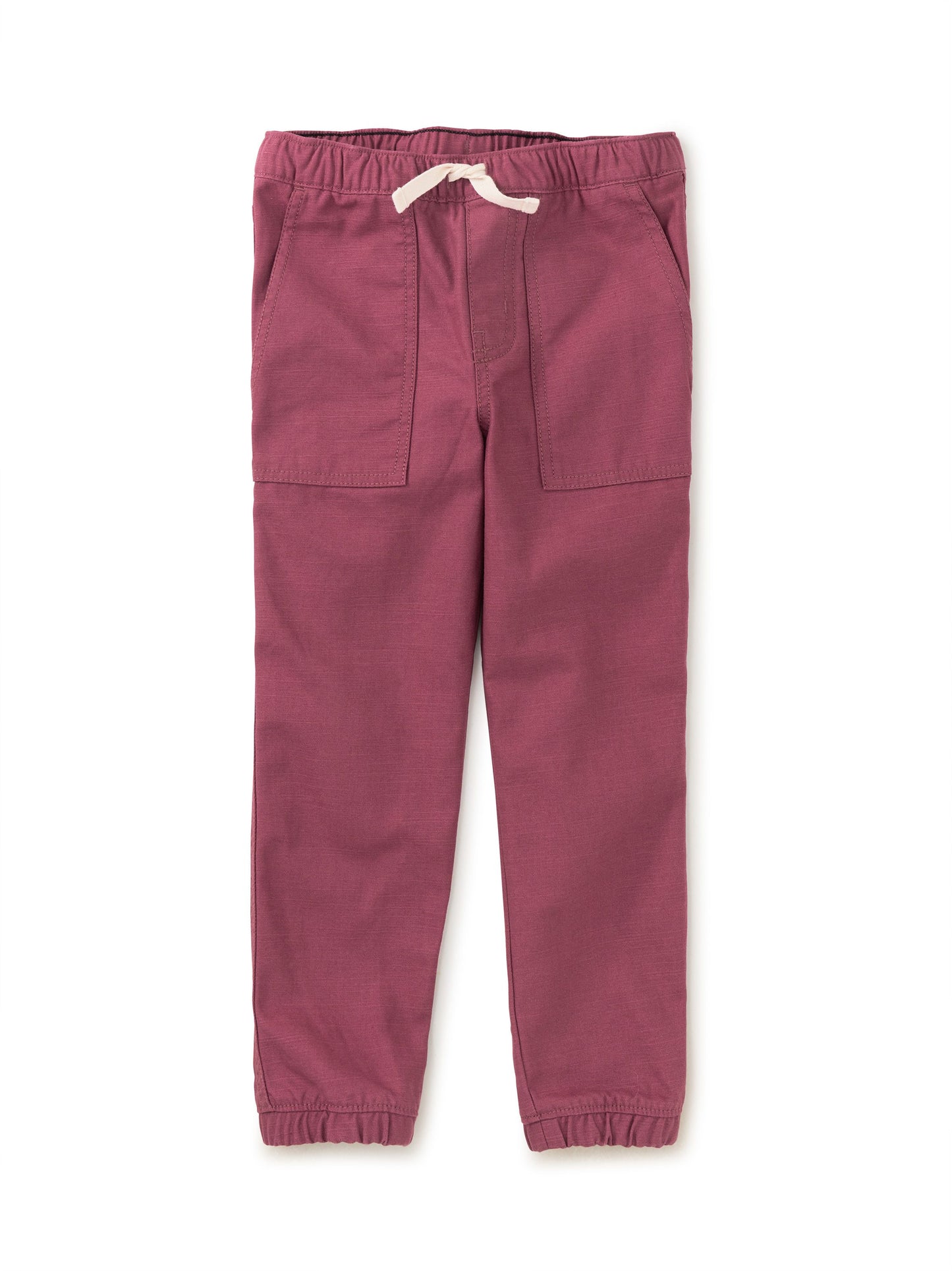 Game On Reverse Twill Joggers - Cherrywood