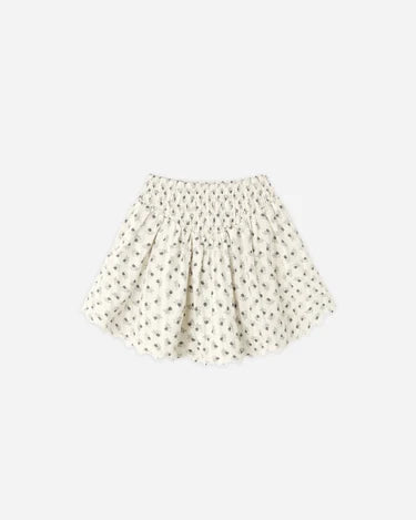 Smocked V Mini Skirt -nVintage Fleur