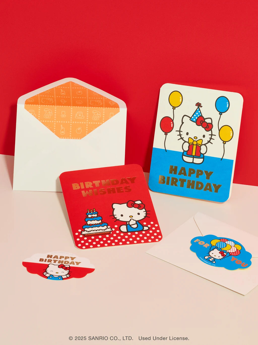 Retro Hello Kitty Happy Birthday Deluxe Greeting Cards
