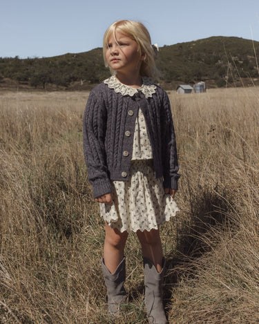 Smocked V Mini Skirt -nVintage Fleur