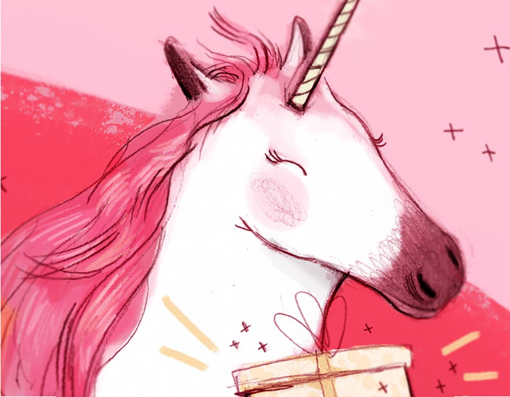 PINK UNICORN Card