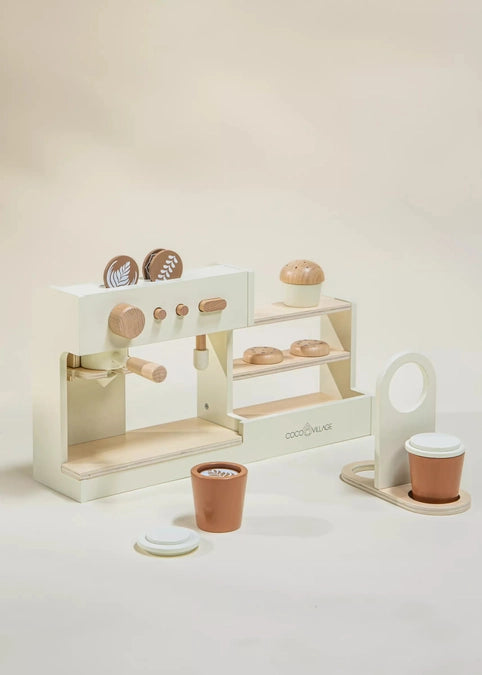 Wooden Coffee Shop Playset