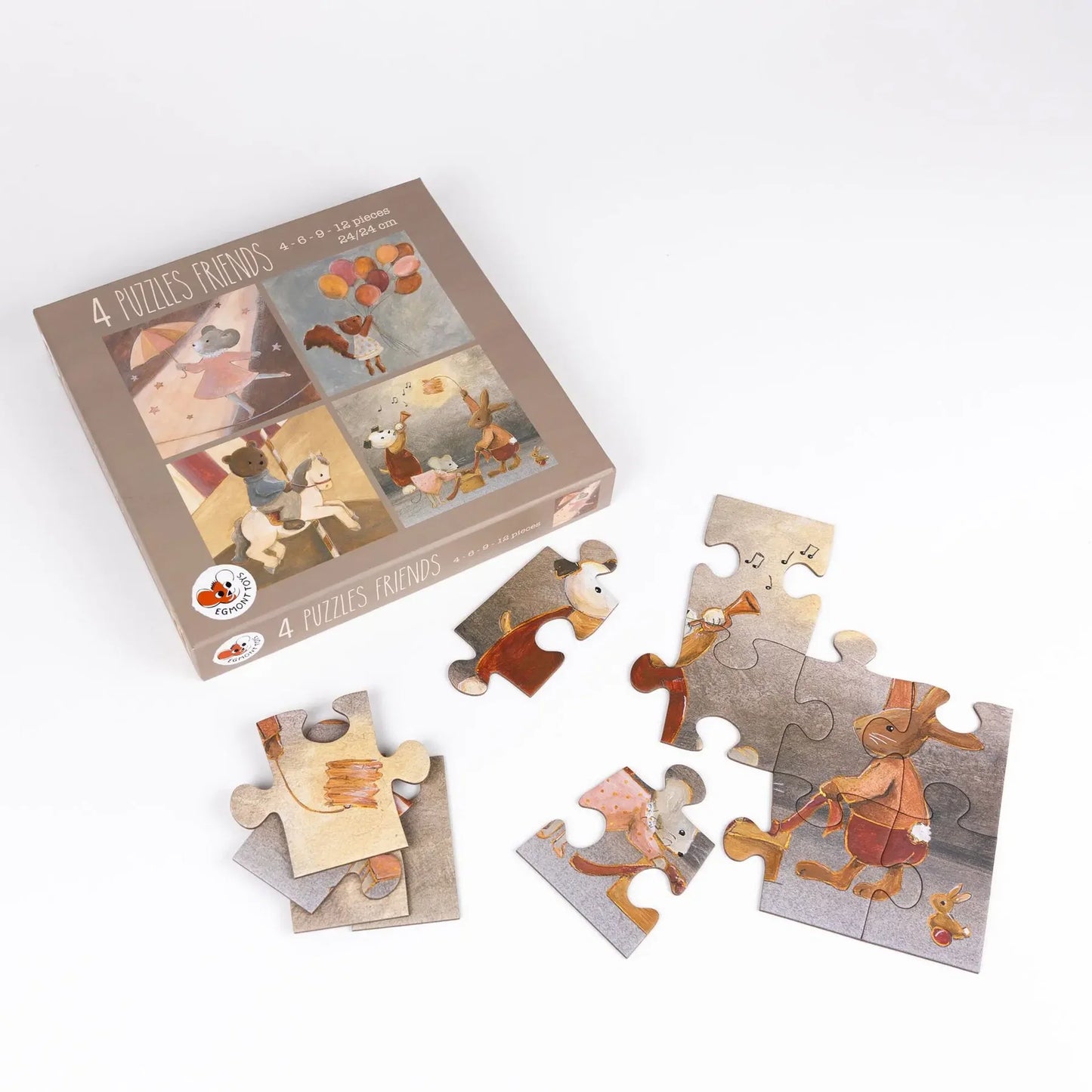 Animal Friends Puzzles (Set of 4)