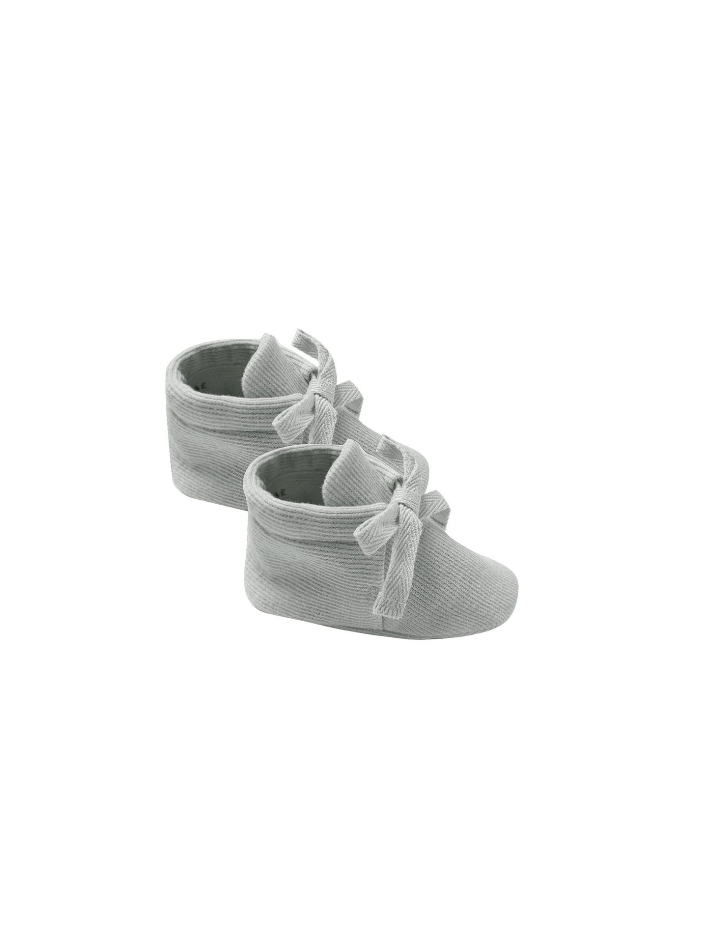 Organic Ribbed Cotton Baby Booties