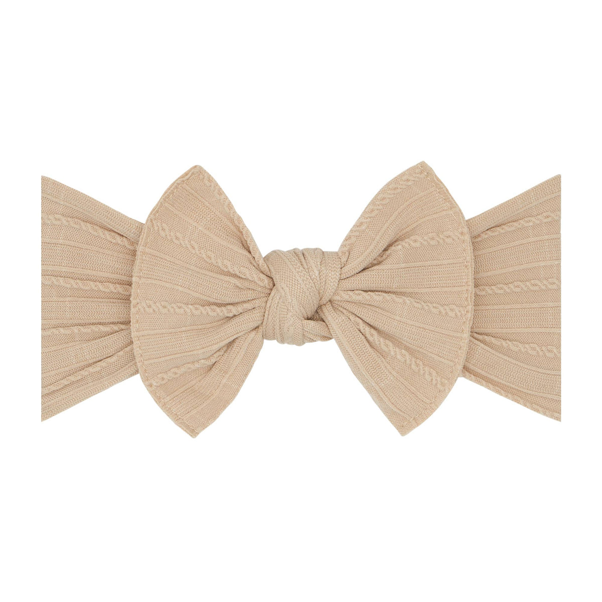 Cable Knit Knot Soft Nylon Headband