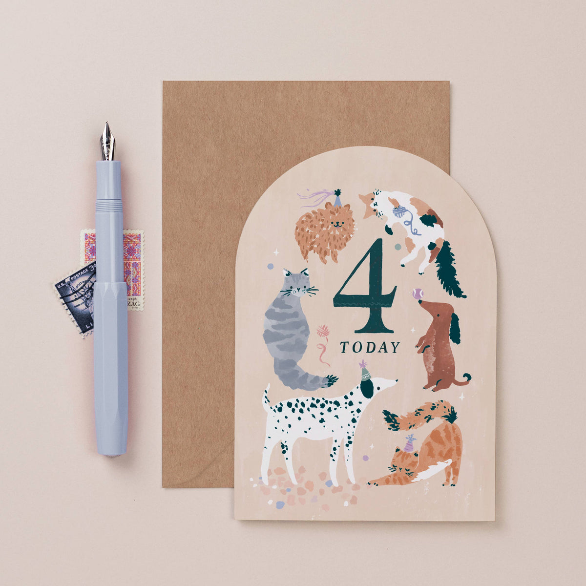 Age 4 Birthday Card