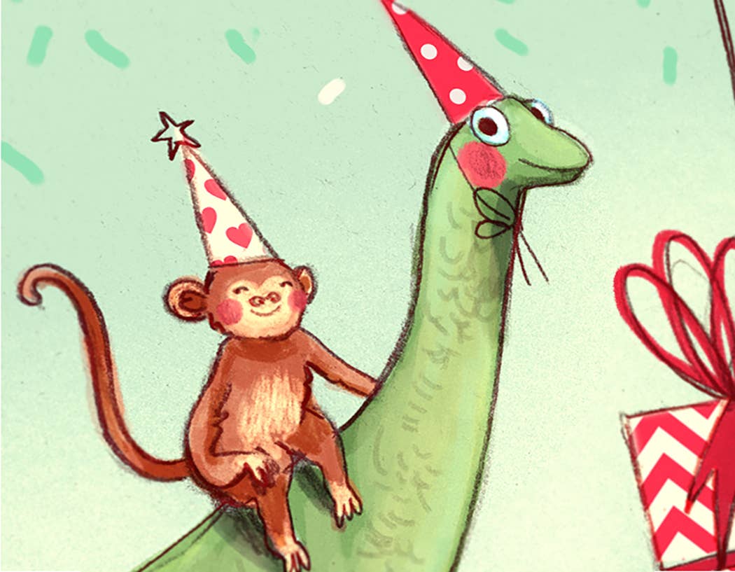 BIRTHDAY ANIMALS card