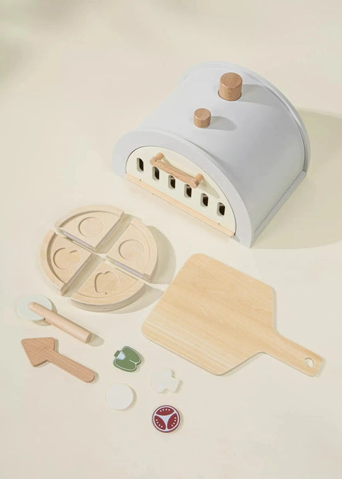 Wooden Pizza Oven Playset and Accessories