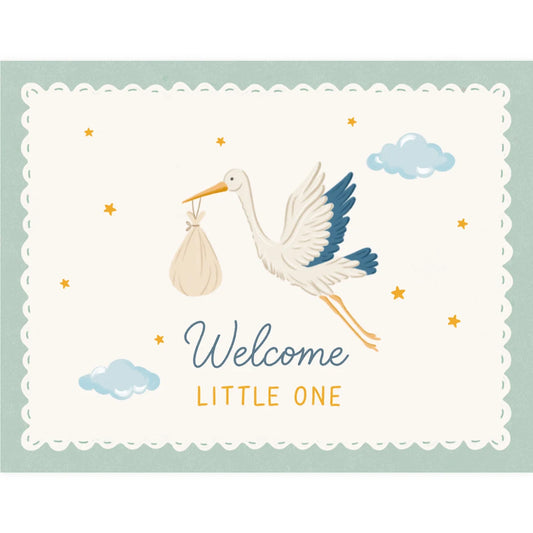 Welcome Baby Stork